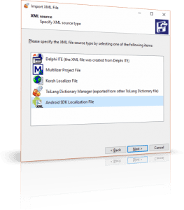 Şekil 2. XML İçe Aktarma Sihirbazı