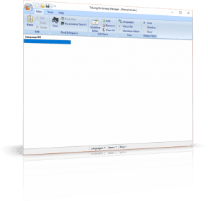 Dictionary Manager Main Window