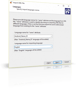 Configuring language names for importing Android SDK localization strings